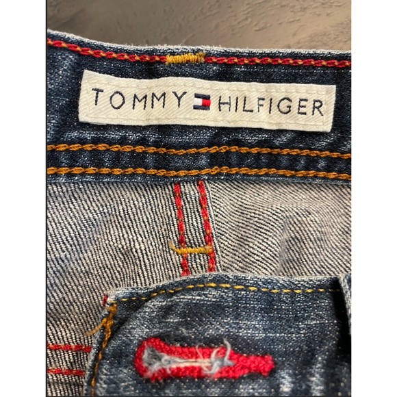Tommy Hilfiger Boot Cut Distressed Jeans - Sz 6 - Picture 4 of 9